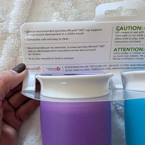 Munchkin 360 Miracle Sippy Cup Set. Toddlers Cups - Picture 4 of 8